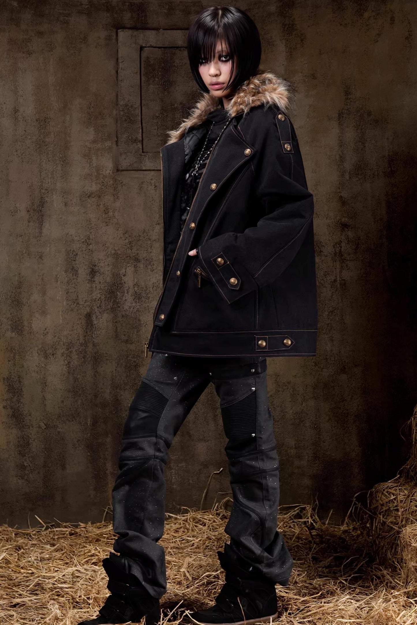 Palace Punk Straight-Leg Pants