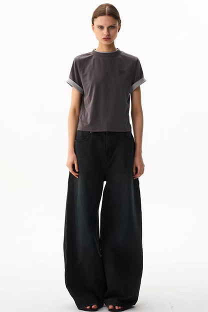Embroidered Slim-Fit Top