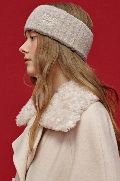 Letter Jacquard Wool Headband