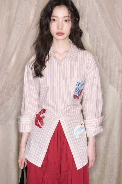 Flying Lily Striped Shirt