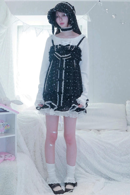 Star Dot Chiffon Sundress