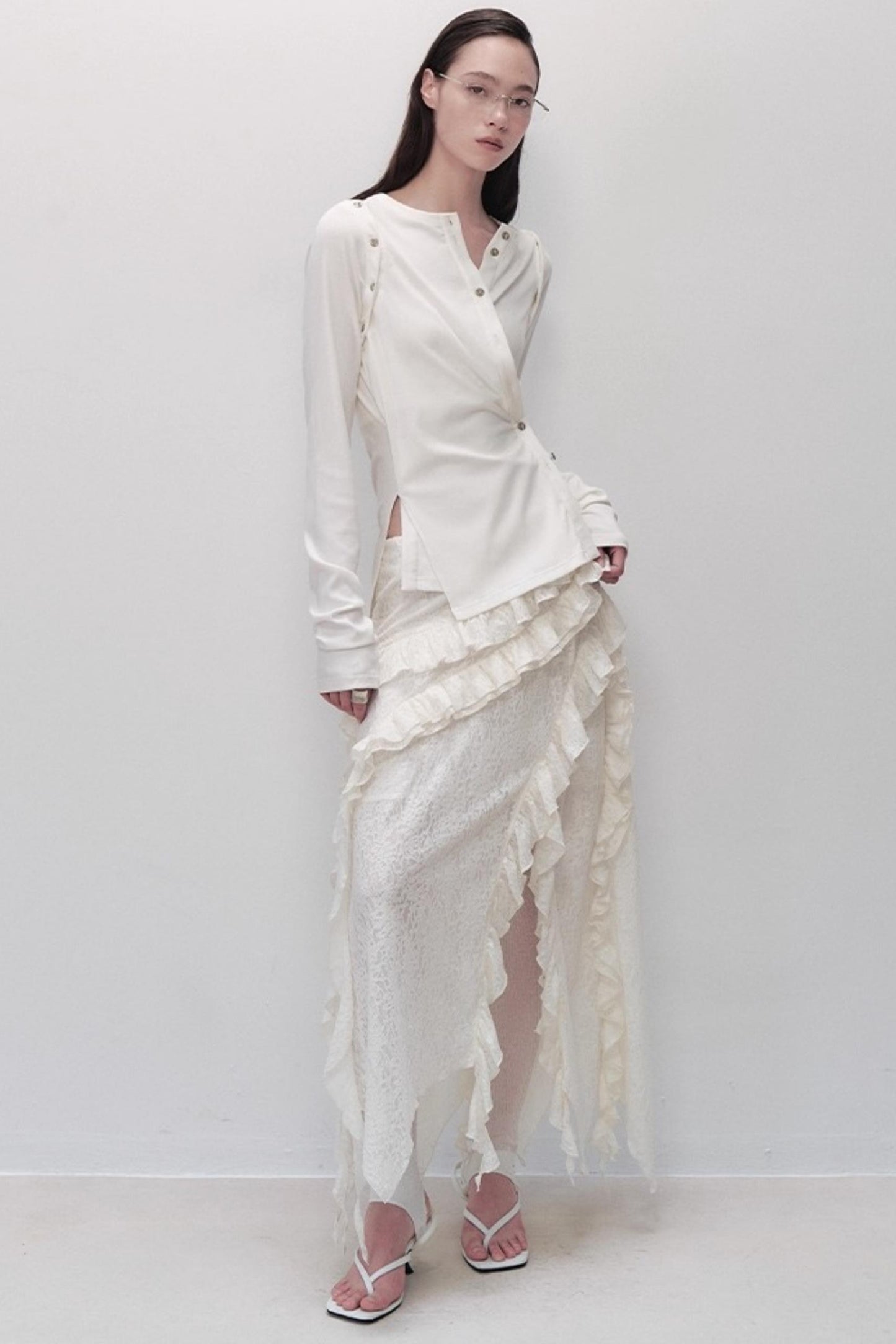 Detachable Round Neck Knitted Cardigan