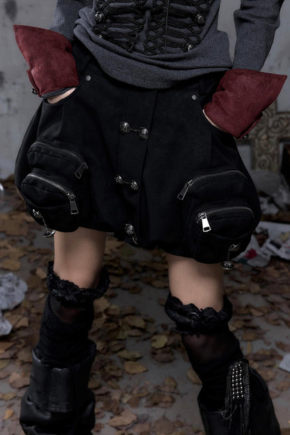 Court Street Leather Skirt