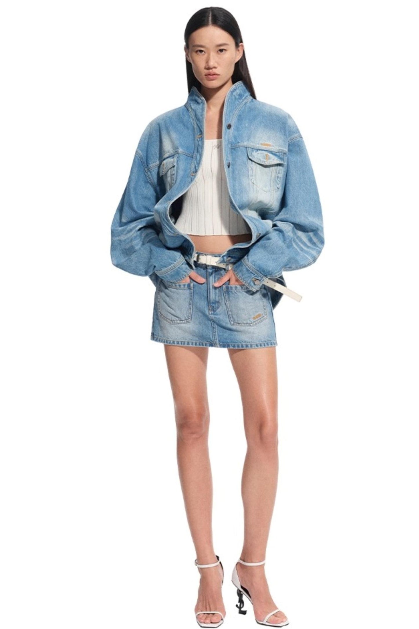 Hollow Knitted Slimming Camisole Top