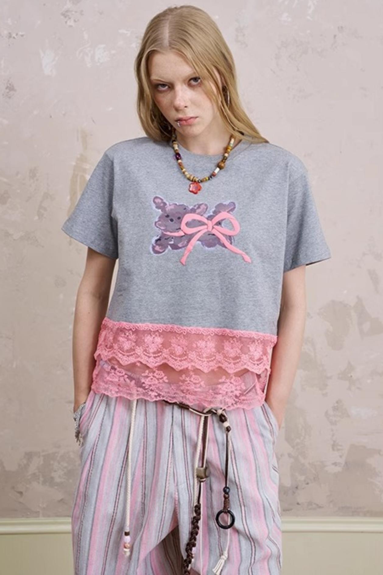 Summer Bow-Detail Running Tee