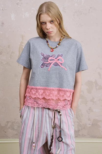 Summer Bow-Detail Running Tee