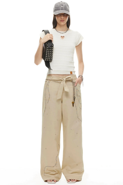 Heartbeat Linen Flutter Sleeve Top