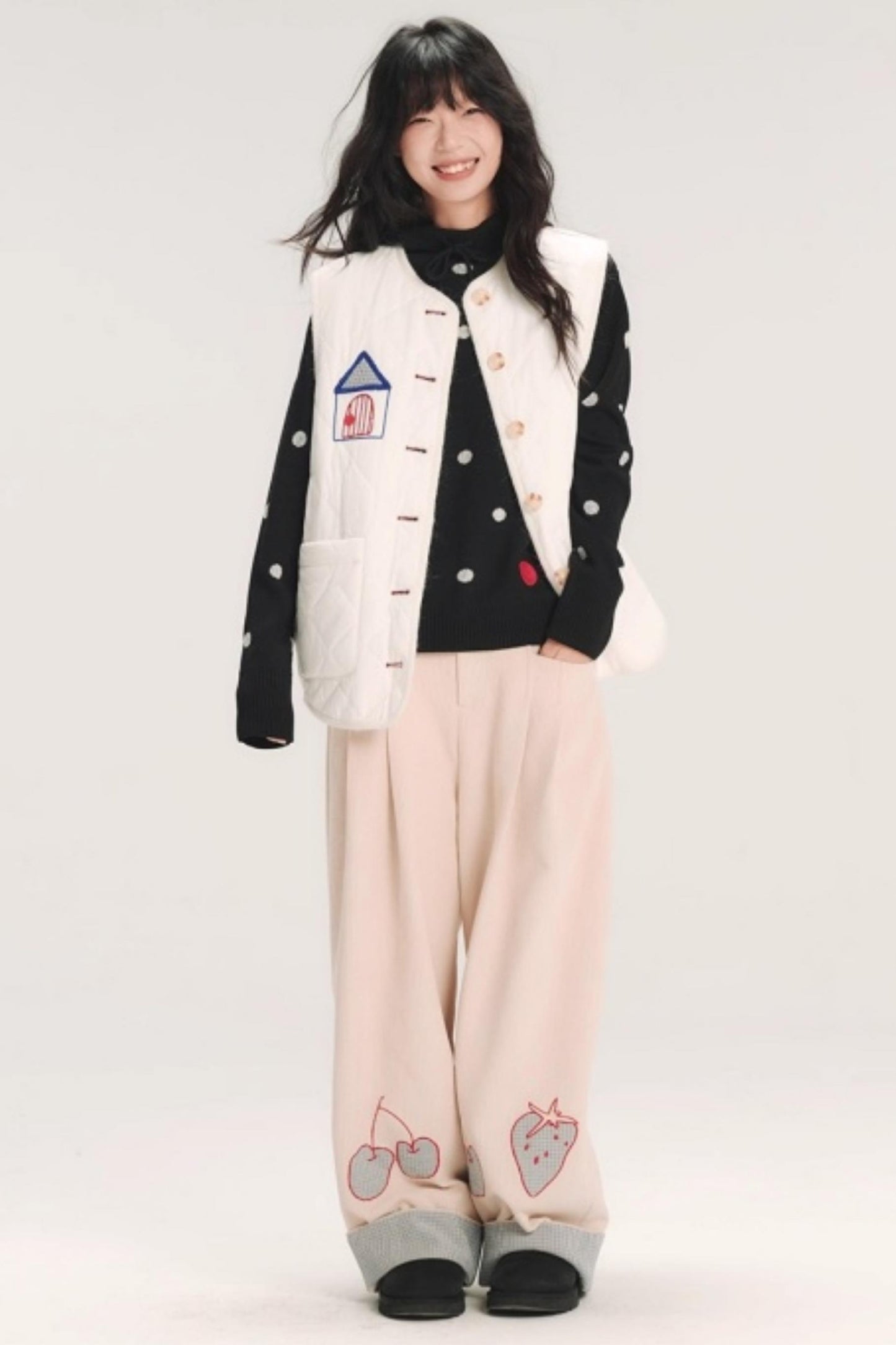 Colorful Patchwork Cotton Vest