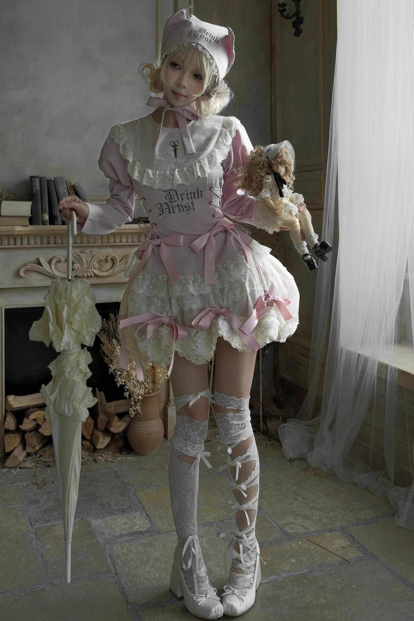 Pink Lace Swing Shirt Set-Up