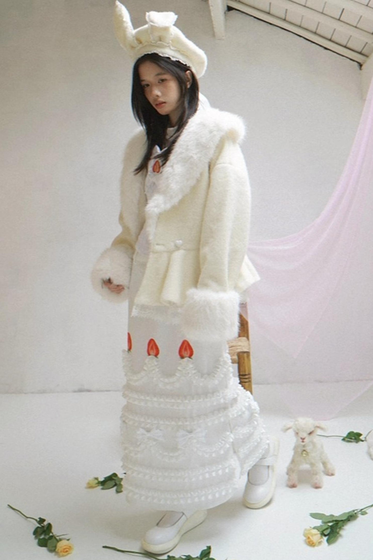 Happy Strawberry Cake Skirt