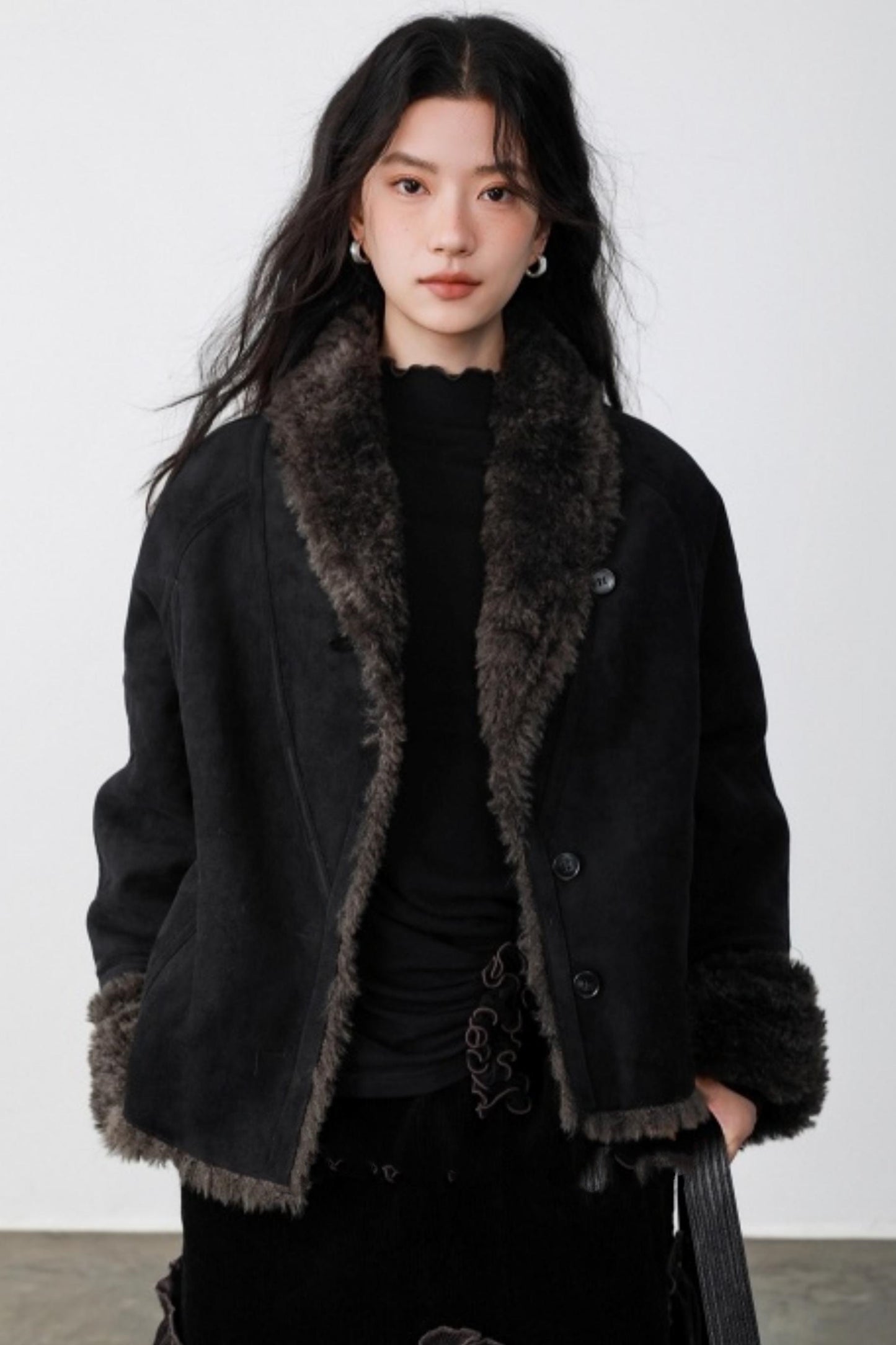 Dark Night Ruffle Top