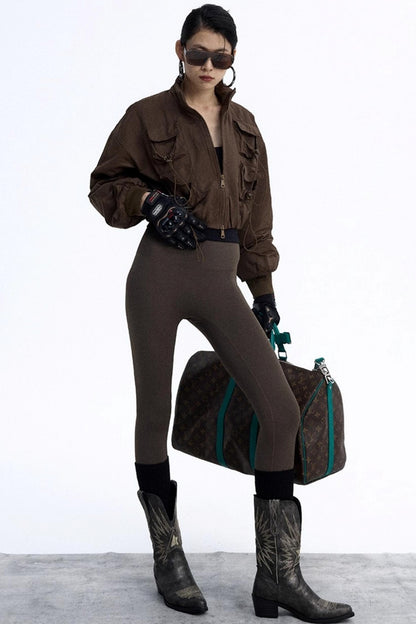 Pig Nose Multi-Pocket Flight Jacket