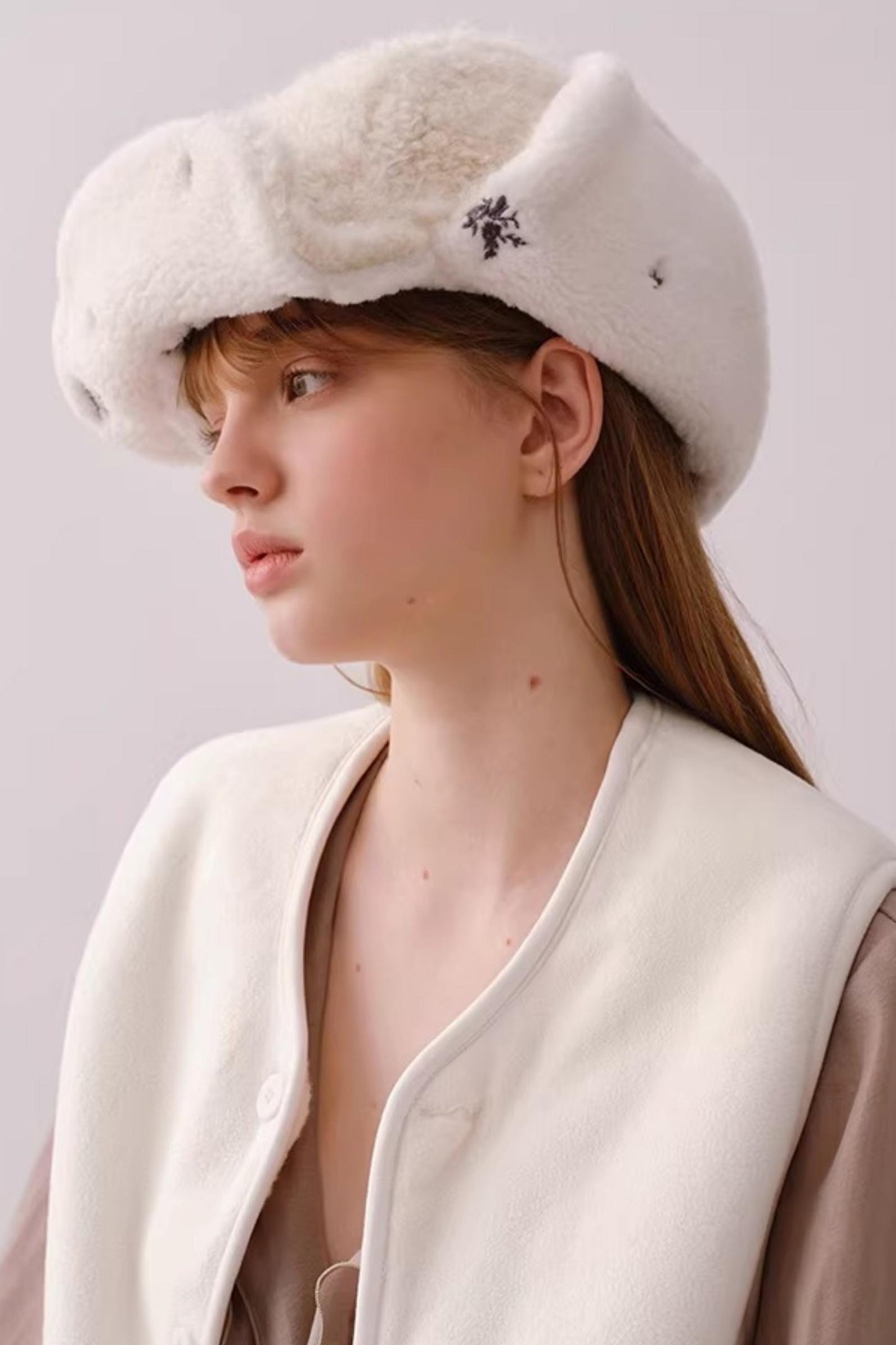 Reversible Plush Lei Feng Hat