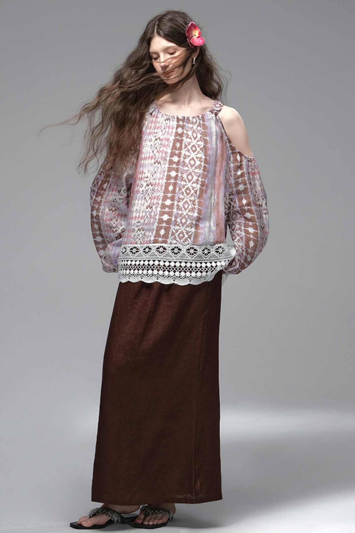 High Saturation Linen Skirt