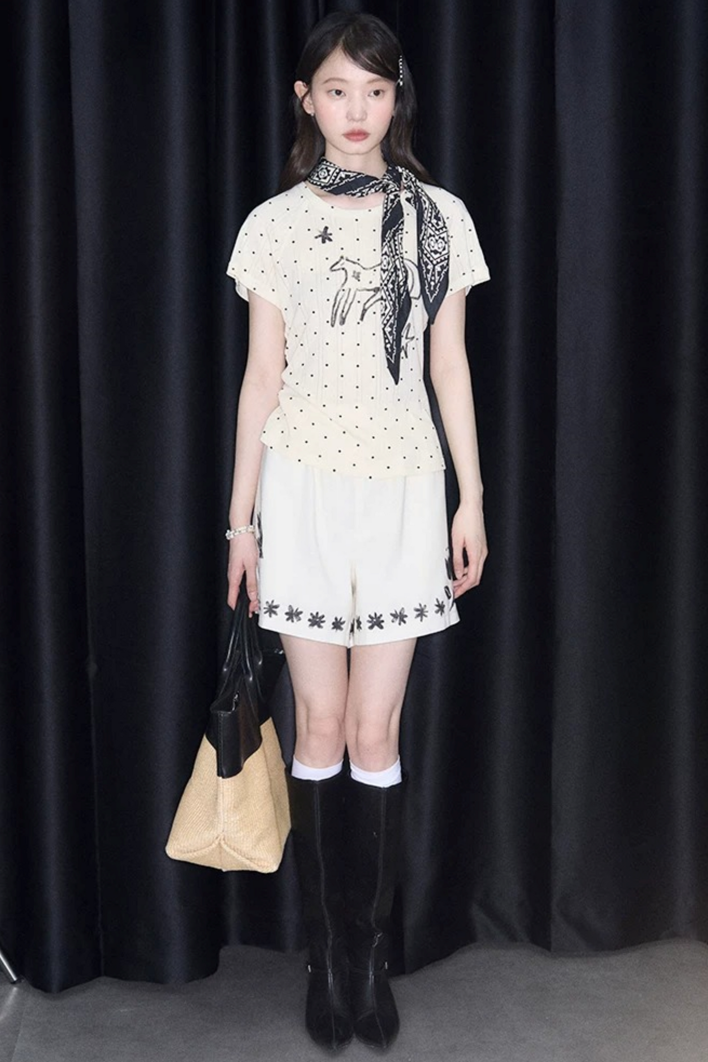 Starburst Polka Dot Raglan T-Shirt