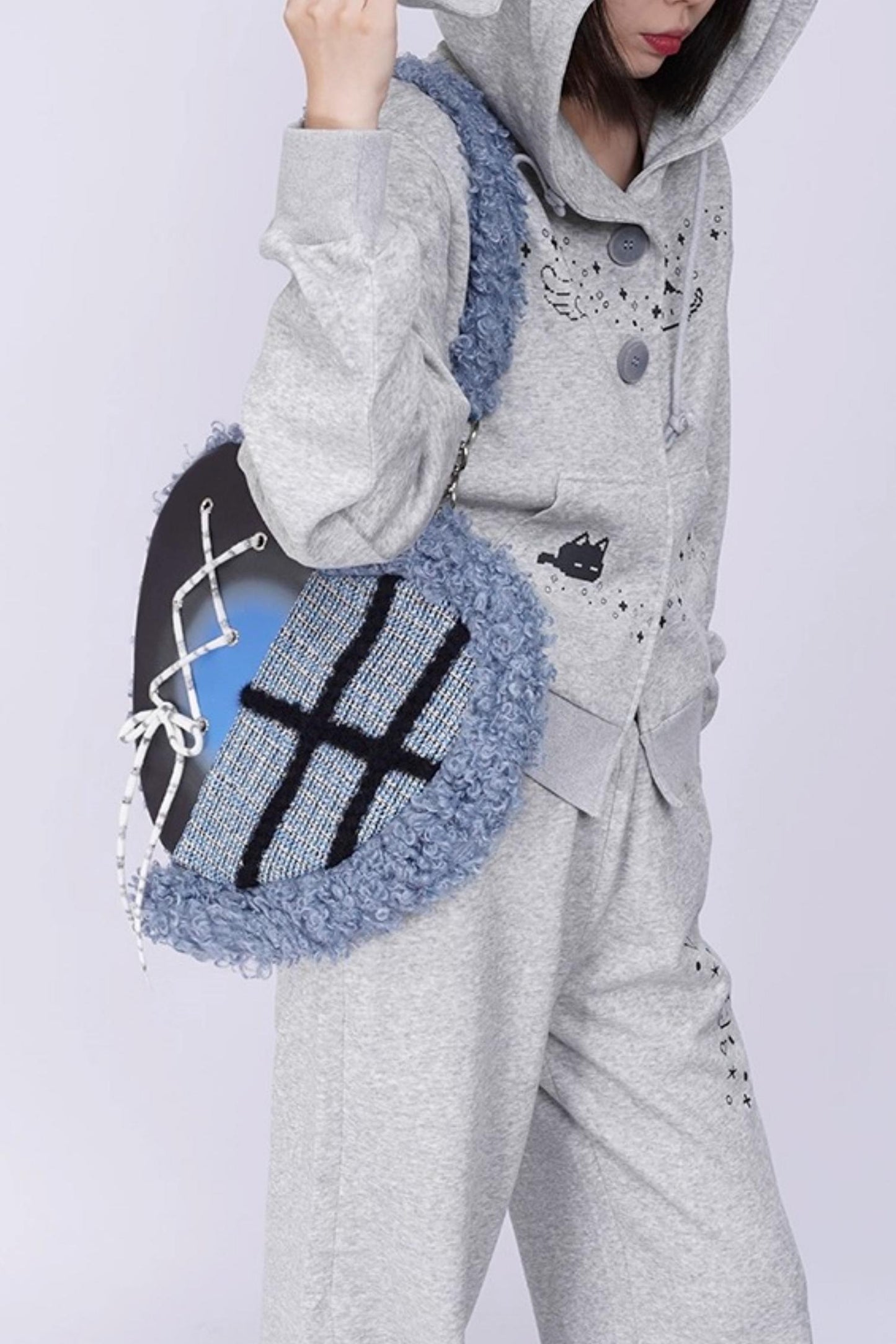 Graffiti Patchwork Heart Bag