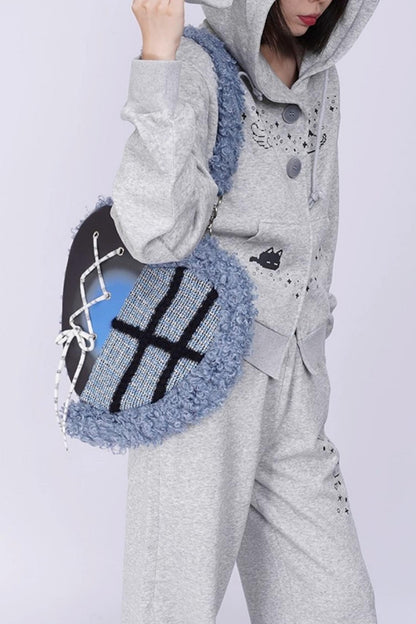 Graffiti Patchwork Heart Bag