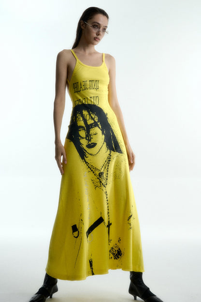 Spicy Halter Rhinestone Maxi Dress