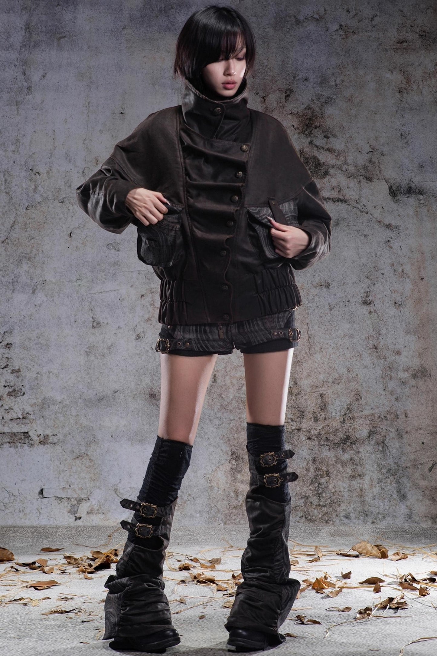 Original Retro Heavy Buckle Flight Jacket