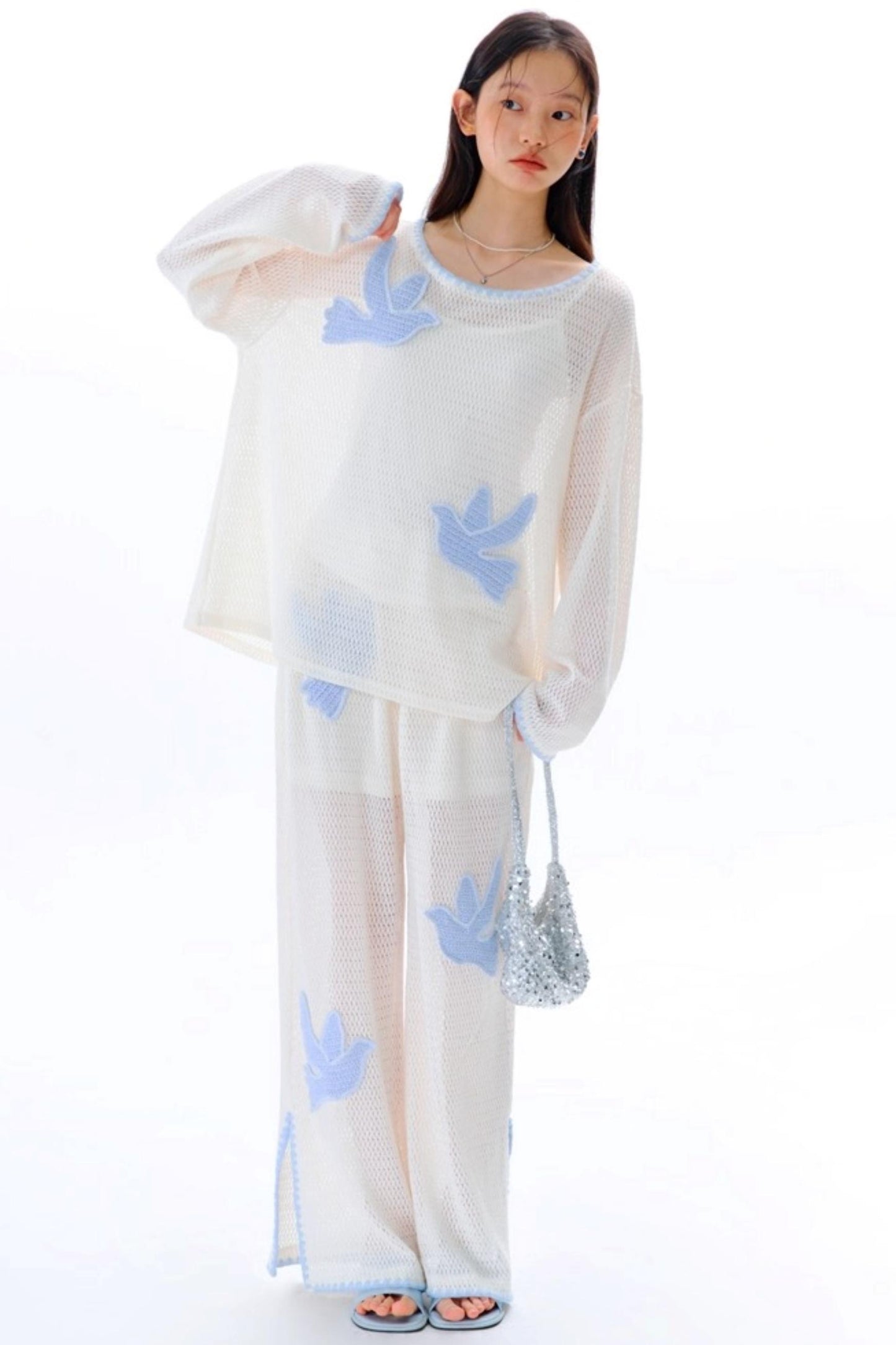 Original Embroidery Knitted T-Shirt