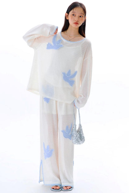 Original Embroidery Knitted T-Shirt