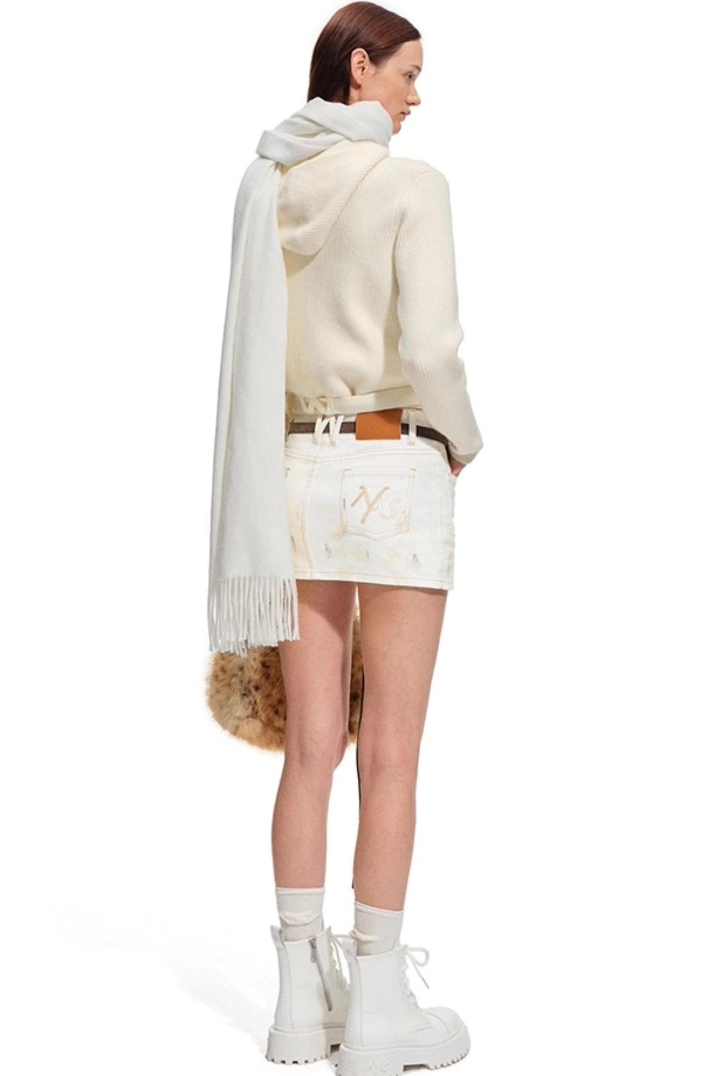 Polar Denim Twill Skirt