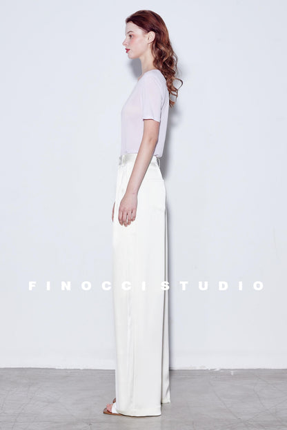 Breeze Pleat Wide-Leg Pants