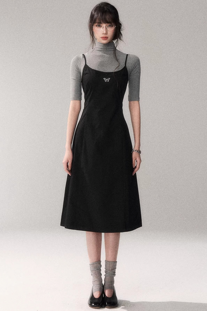 Retro Pure Cotton A-Line Dress