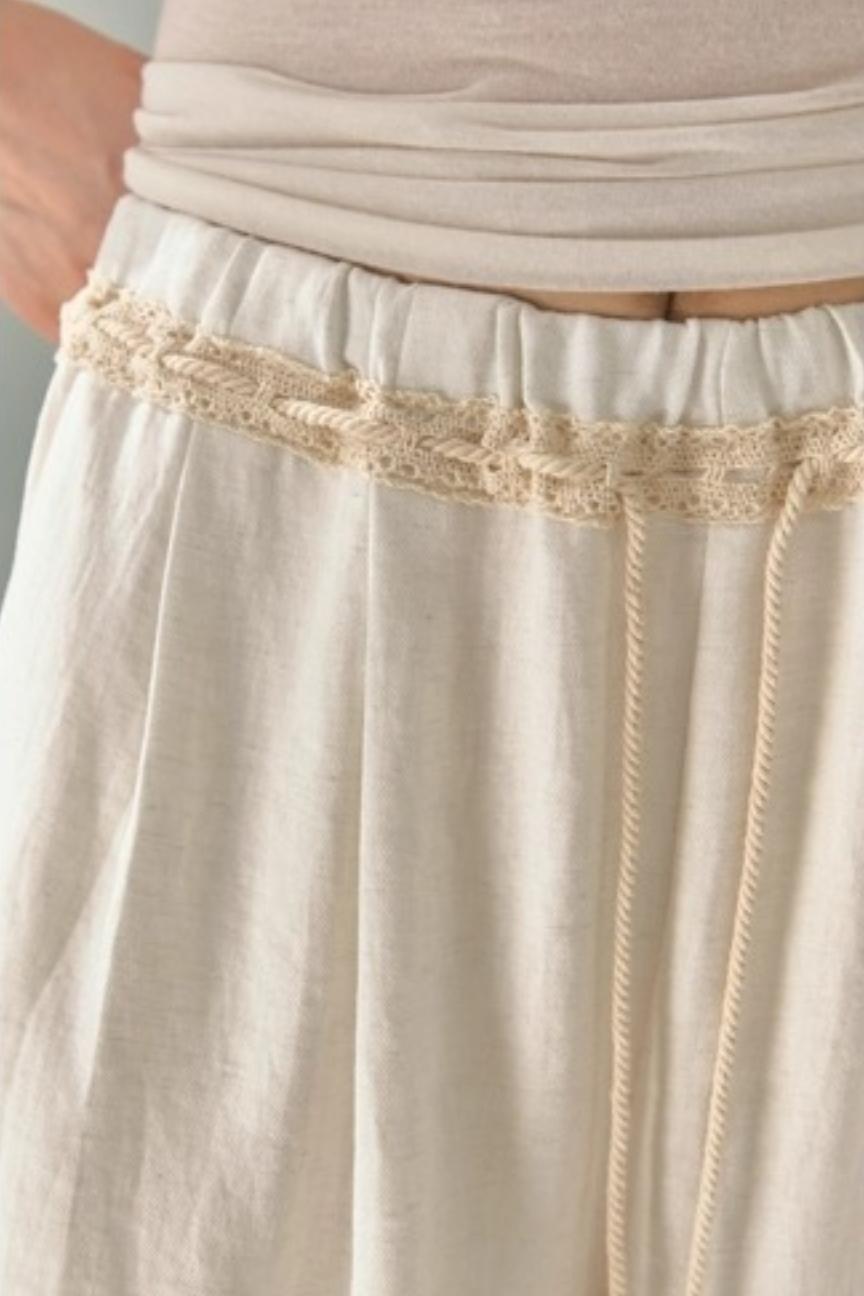 Morning Dew Tulip Tencel Linen Strappy Set-Up