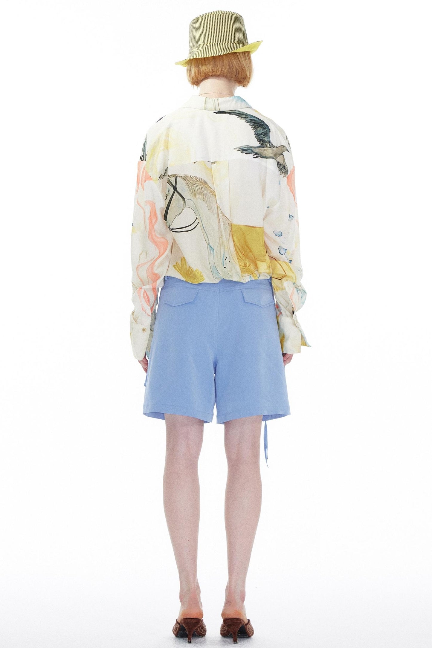 Sky Blue Straight Leg Pants