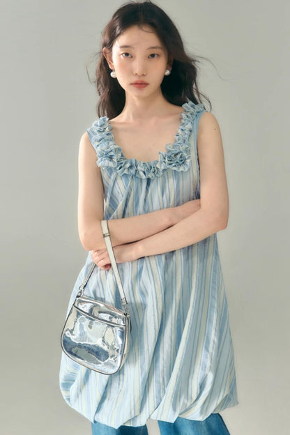 U-Neck Embroidered Dress