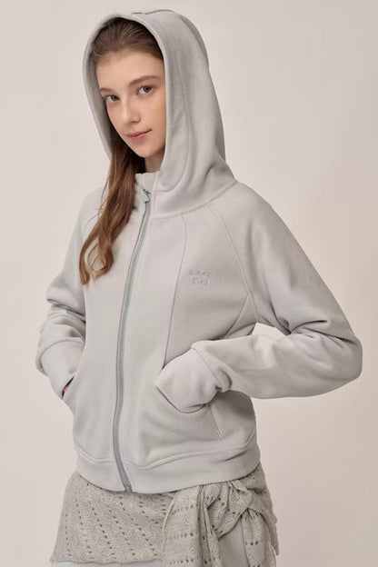 Double-Sided Fleece Hooded Jacket Set-Up