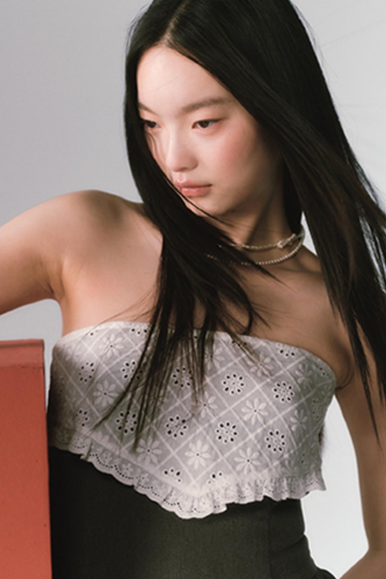 Textured Lace Panel Dress