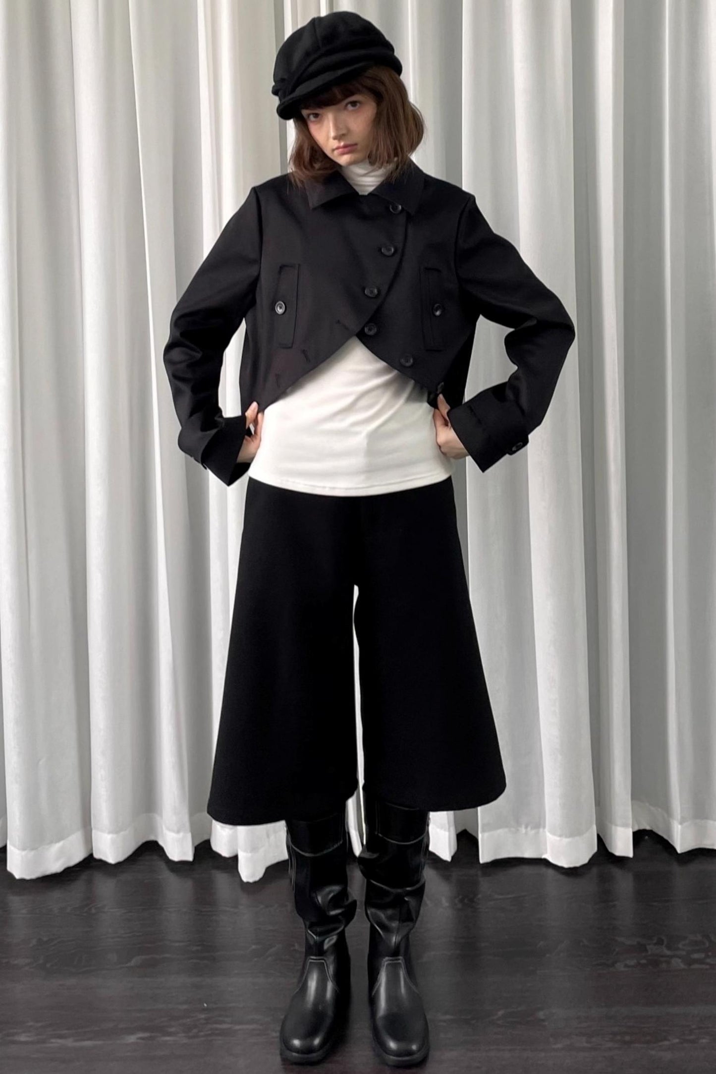 Black Versatile Short Jacket