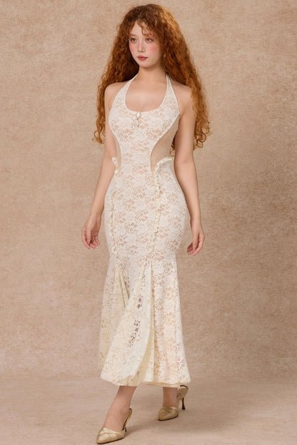 Heartbeat Mermaid Lace Maxi Dress