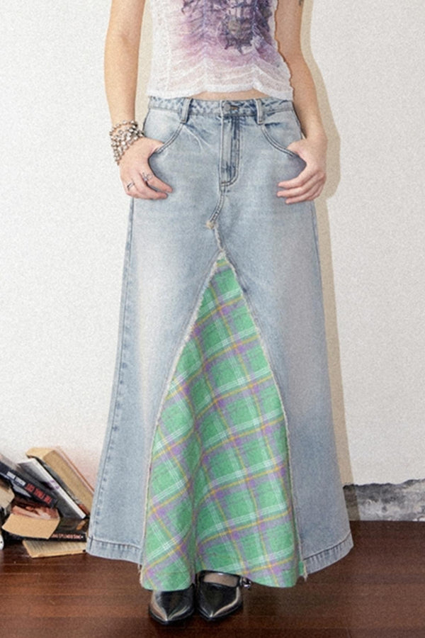 Goldfish Denim Skirt