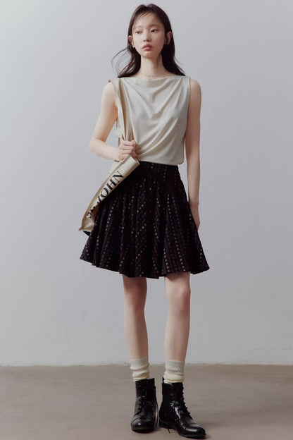 Draped Off-Shoulder Slimming Top