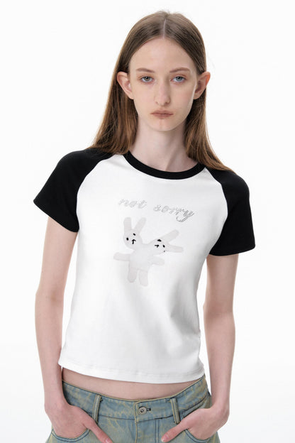 Bunny Rhinestone Tee