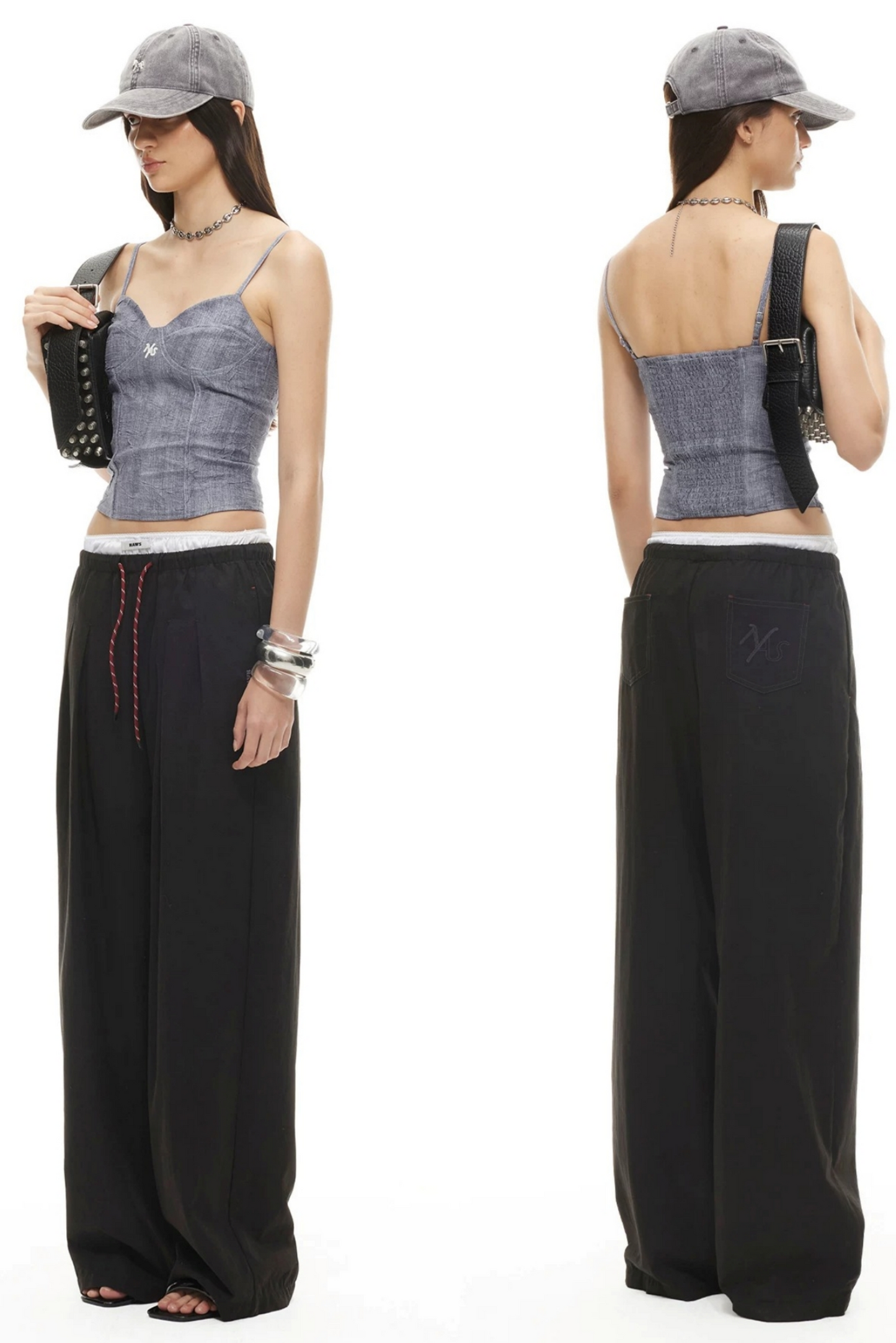 Silky Tencel Pleated Pants