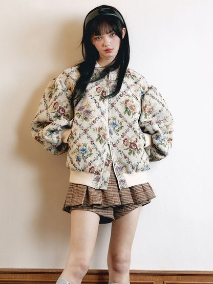 Oil Painting Jacquard Cotton Jacket