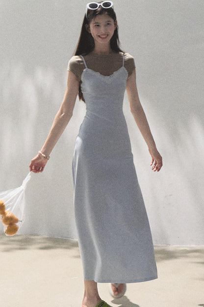 Chic Waist-Cinching Camisole Dress