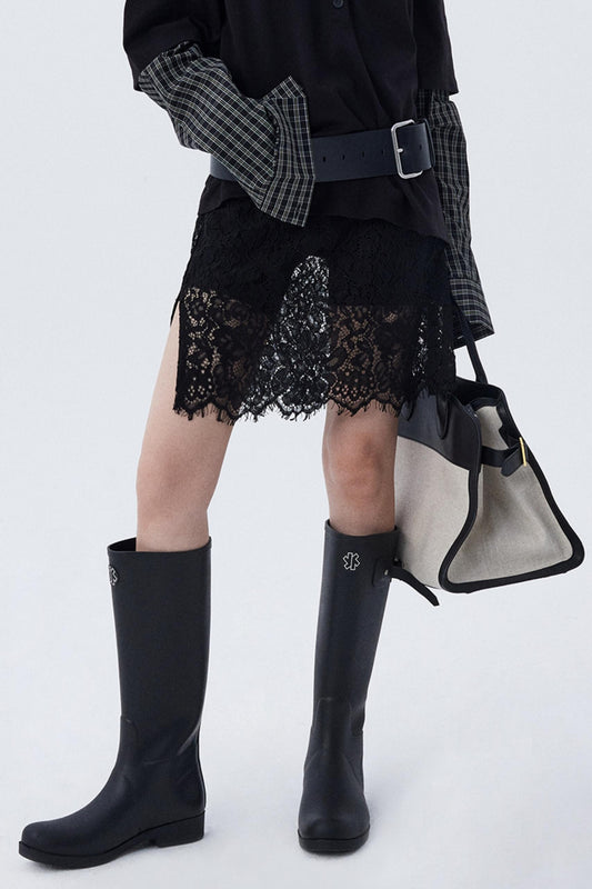 Gothic Lace Overlay Skirt