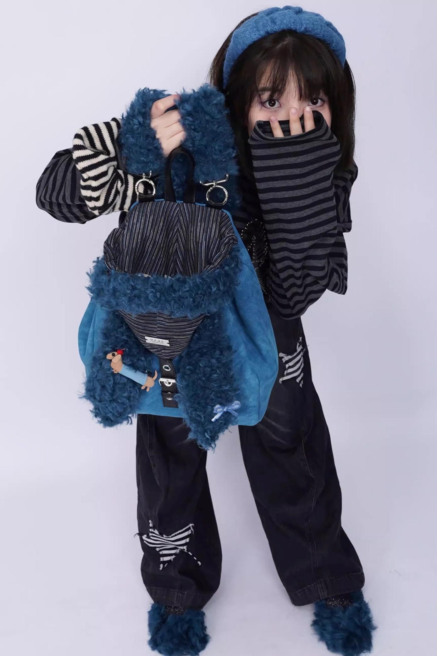 Ear Furry Crossbody Bag