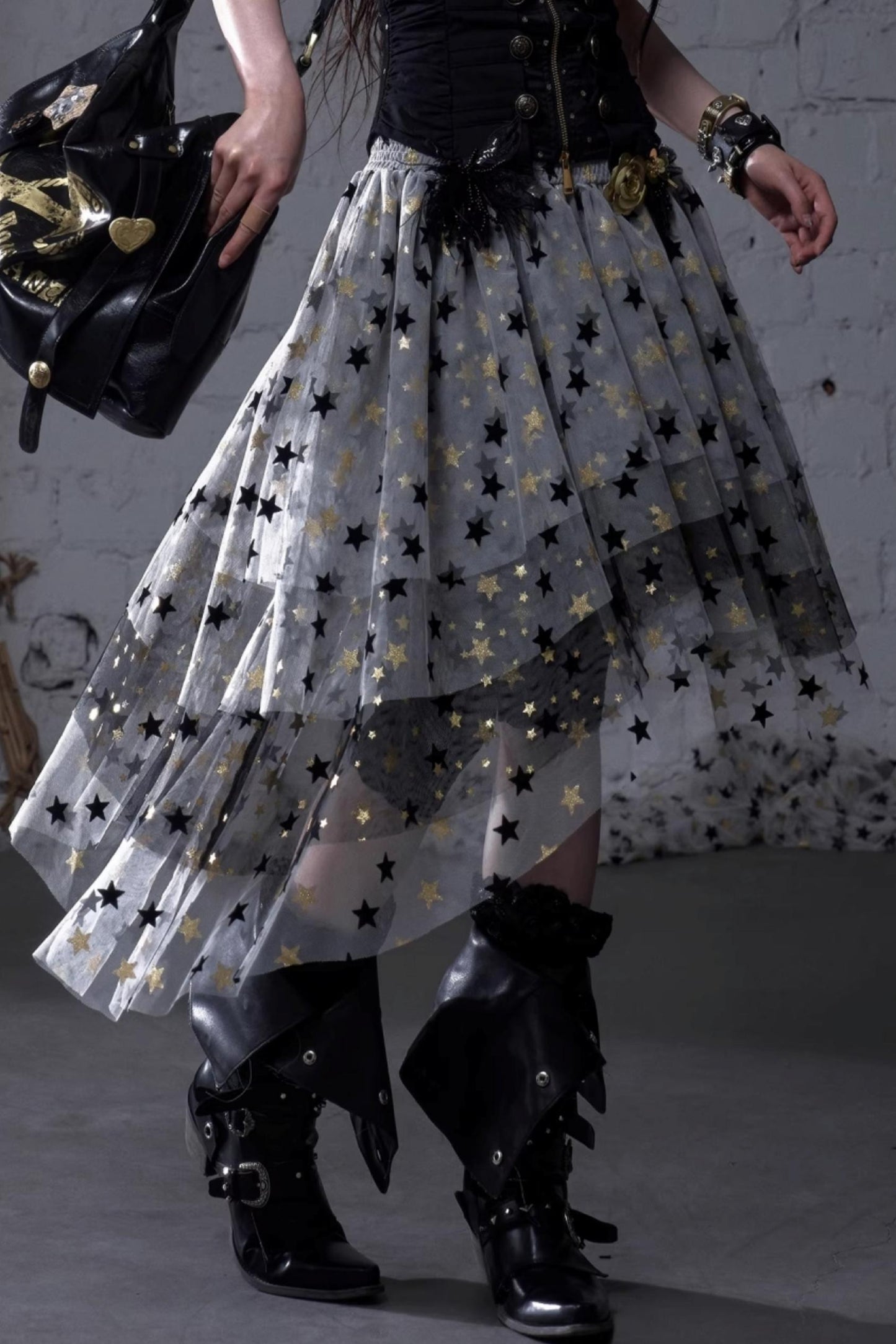 Dreamy Mesh Bustier Gown Dress