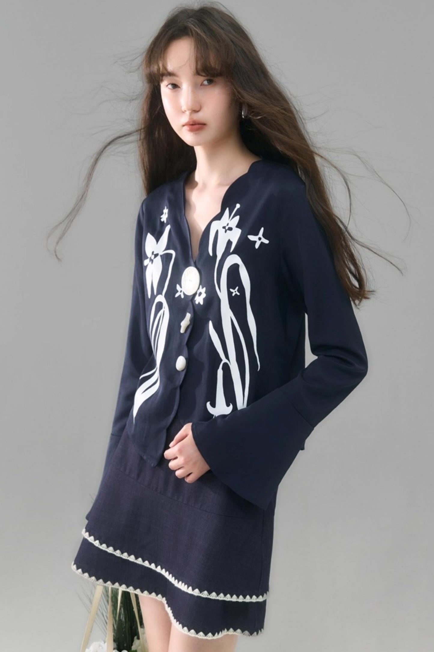 Vintage Lily Flared Sleeve Shirt