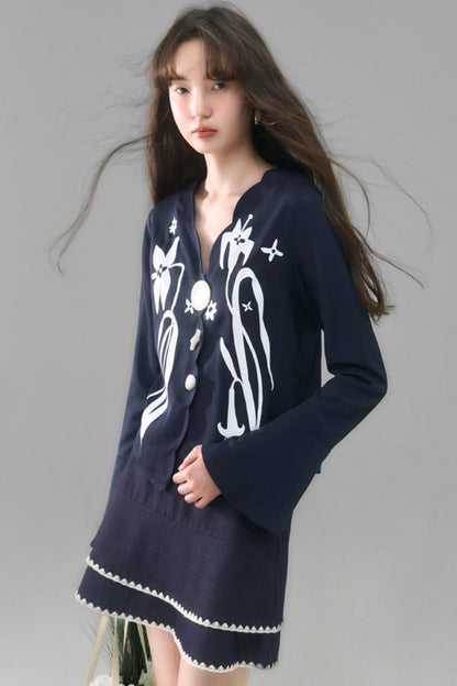 Vintage Lily Flared Sleeve Shirt