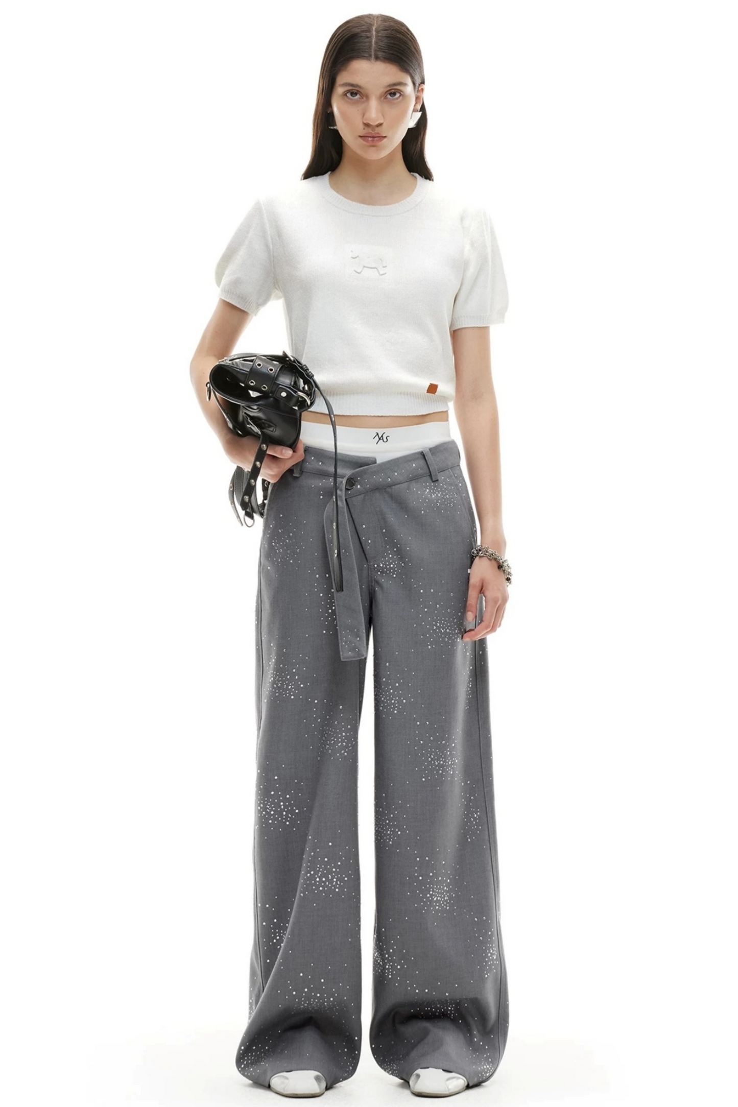 Embossed Pony Knit Tee