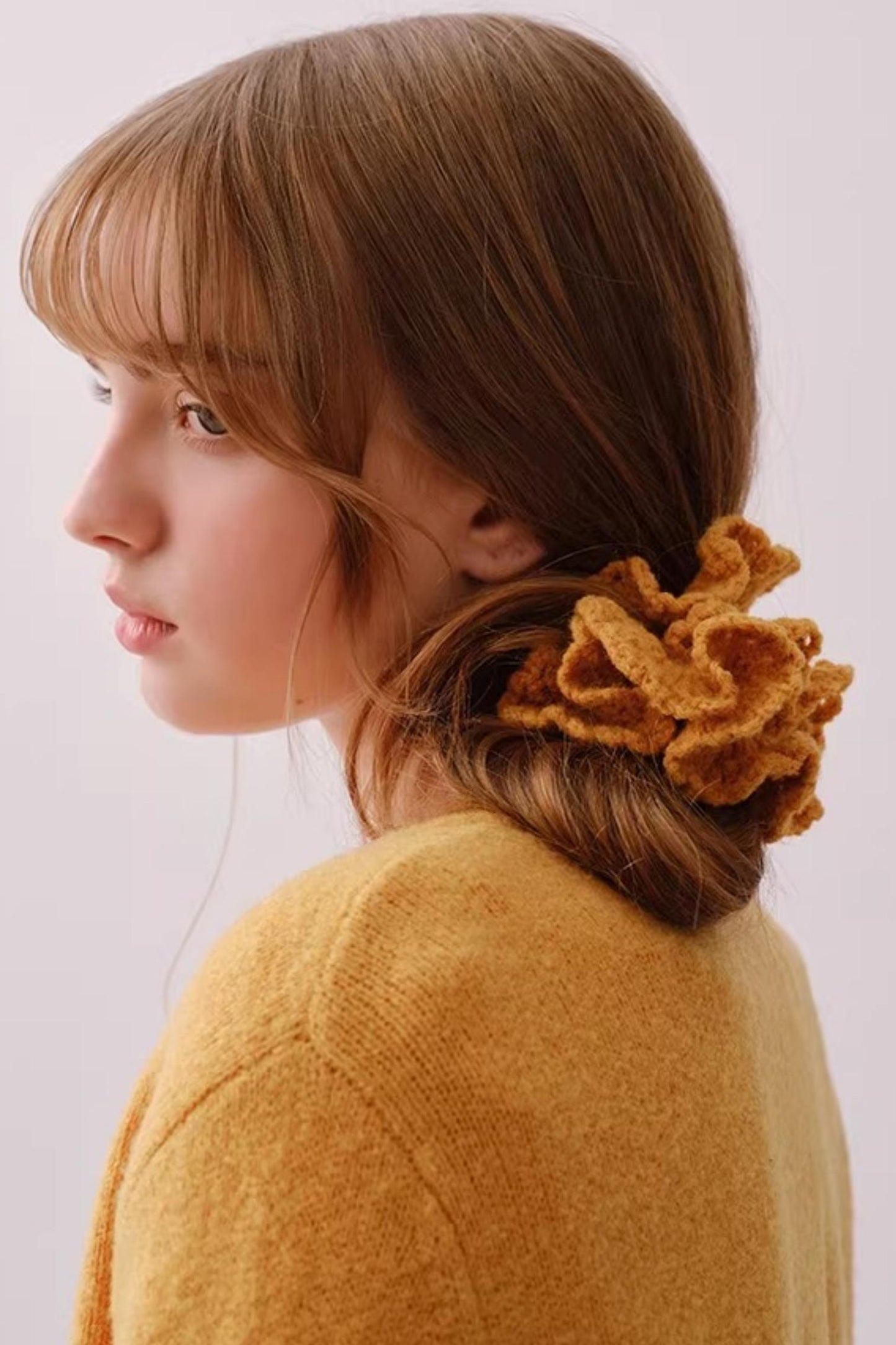 Multi-Color Lace Yarn Hair Tie