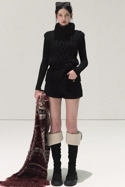 Handmade Wool Fair Isle Scarf