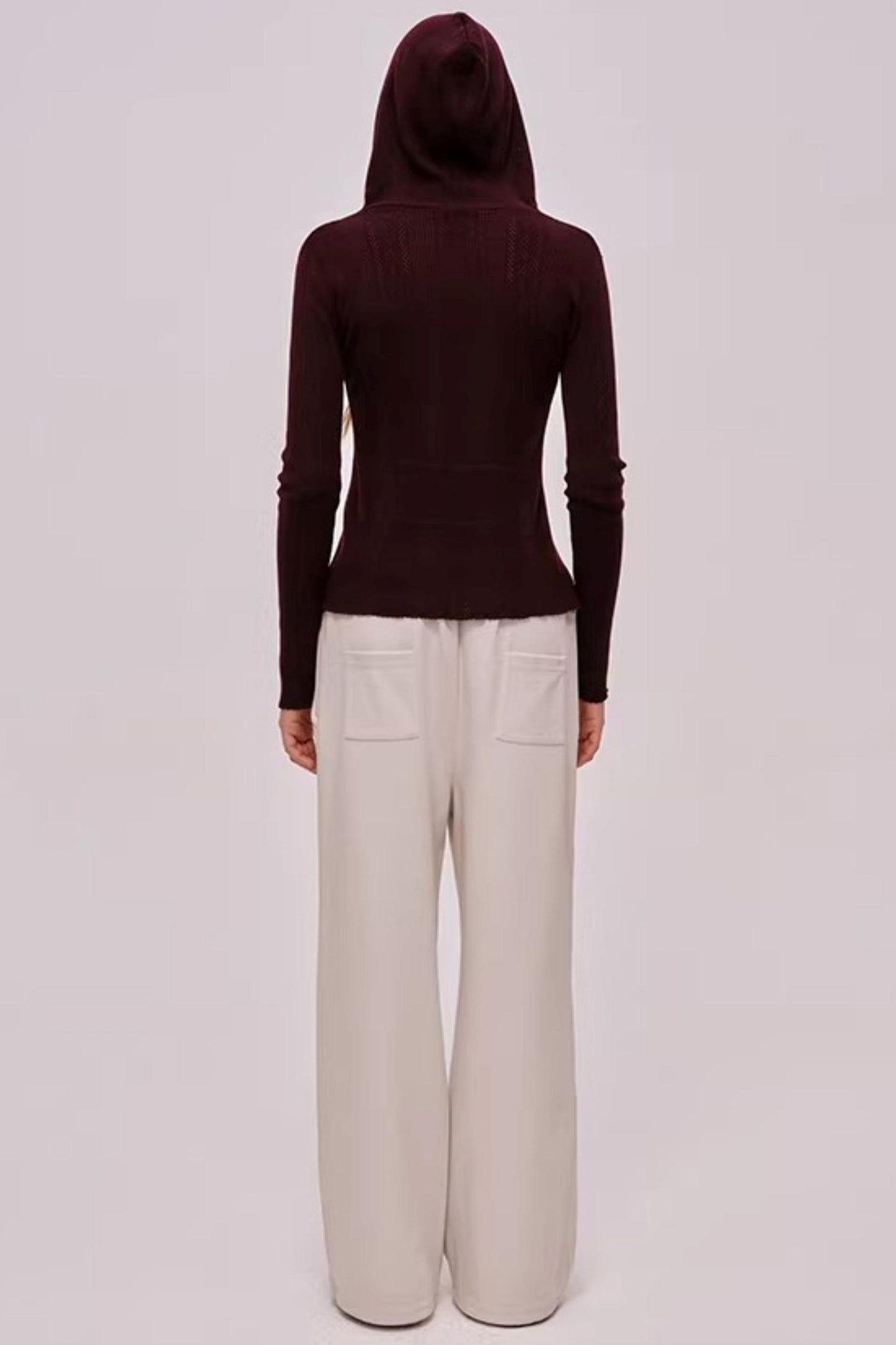 Sheep Wool Silk Hooded Sweater